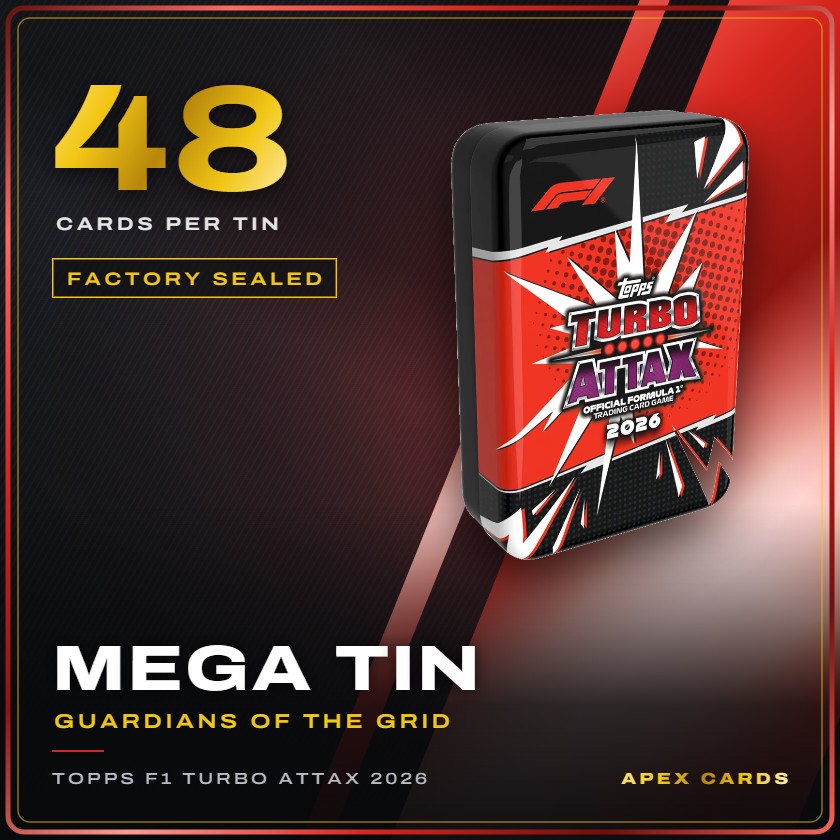 Topps F1 Turbo Attax 2026 Mega Tin — Guardians of the Grid