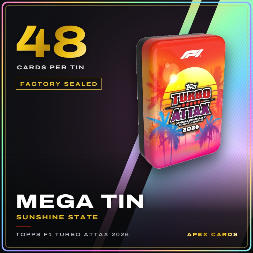 Topps F1 Turbo Attax 2026 Mega Tin — Sunshine State