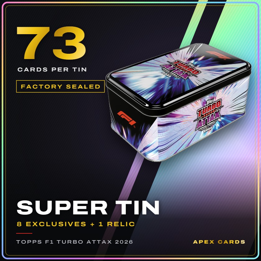 Topps F1 Turbo Attax 2026 Super Tin — factory sealed