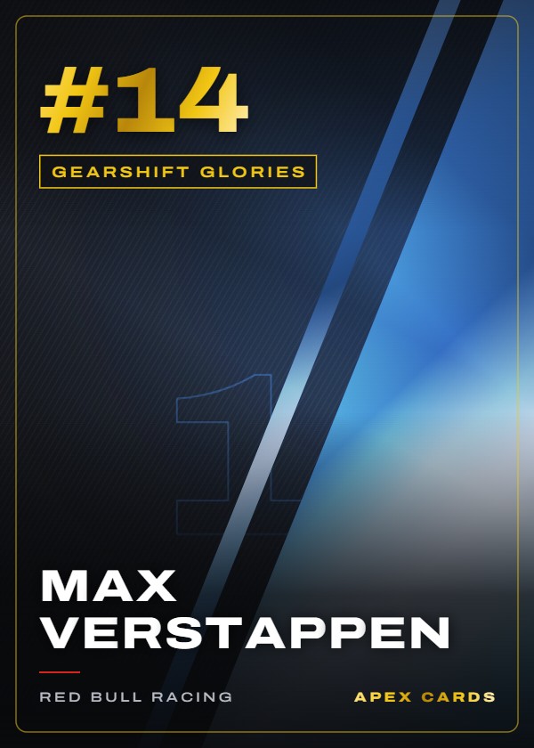 #14 Max Verstappen — Gearshift Glories — F1 Turbo Attax 2024