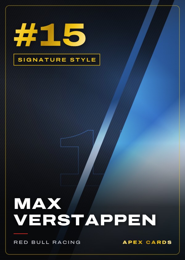 #15 Max Verstappen — Signature Style — F1 Turbo Attax 2024