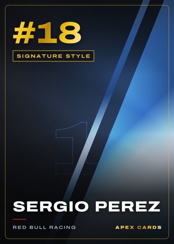 #18 Sergio Perez — Signature Style — F1 Turbo Attax 2024