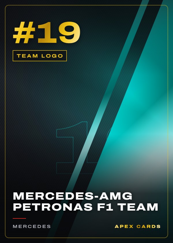 #19 Mercedes-AMG Petronas F1 Team — Team Logo — F1 Turbo Attax 2024