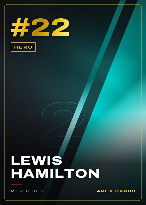 #22 Lewis Hamilton — Hero — F1 Turbo Attax 2024