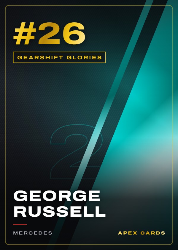 #26 George Russell — Gearshift Glories — F1 Turbo Attax 2024