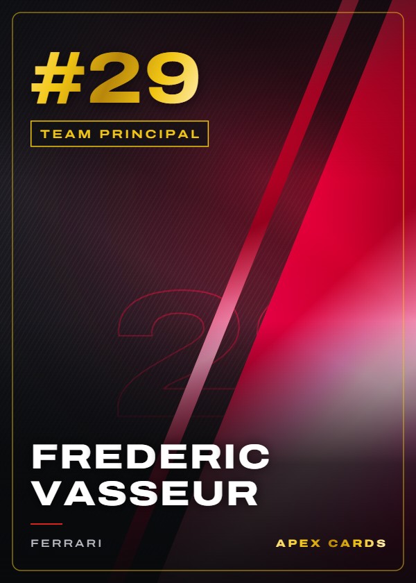 #29 Frederic Vasseur — Team Principal — F1 Turbo Attax 2024