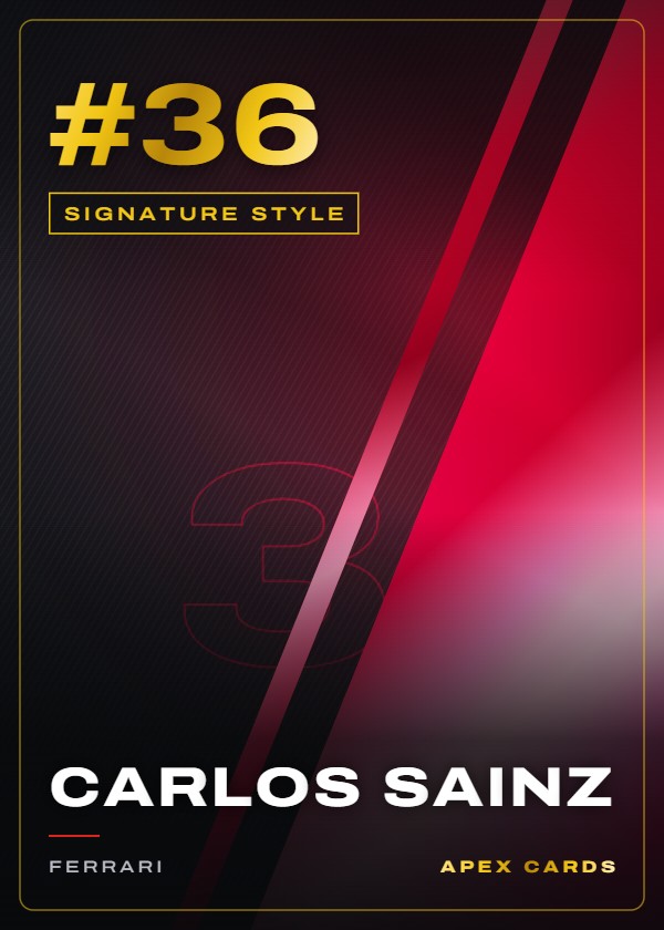 #36 Carlos Sainz — Signature Style — F1 Turbo Attax 2024