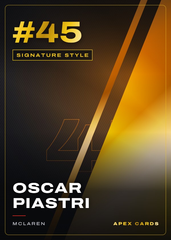 #45 Oscar Piastri — Signature Style — F1 Turbo Attax 2024