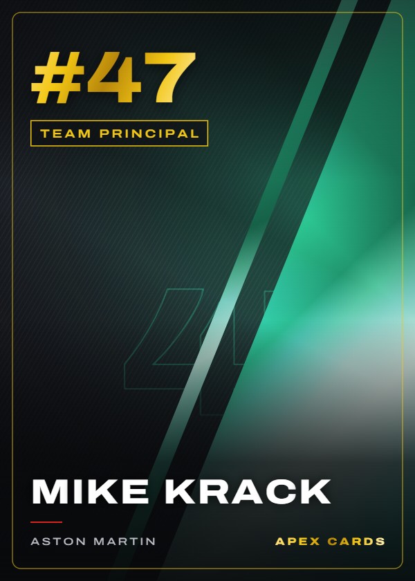#47 Mike Krack — Team Principal — F1 Turbo Attax 2024