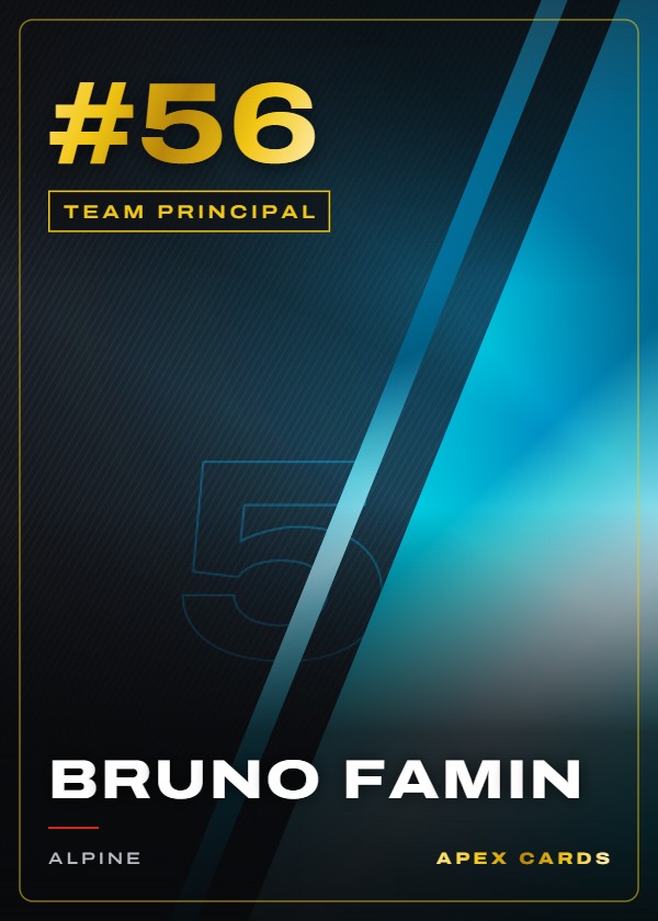 #56 Bruno Famin — Team Principal — F1 Turbo Attax 2024