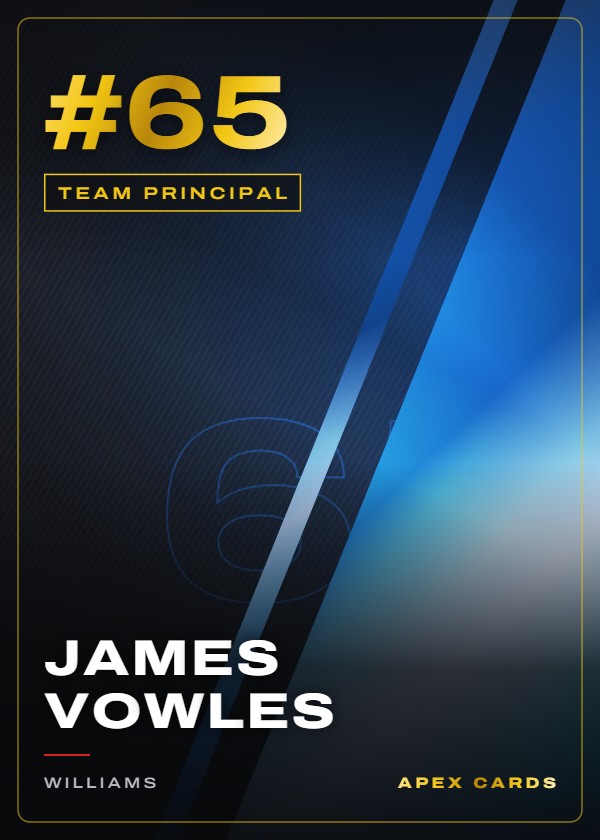 #65 James Vowles — Team Principal — F1 Turbo Attax 2024