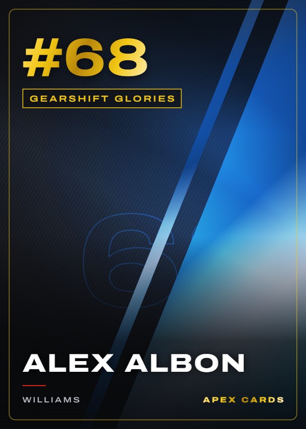 #68 Alex Albon — Gearshift Glories — F1 Turbo Attax 2024
