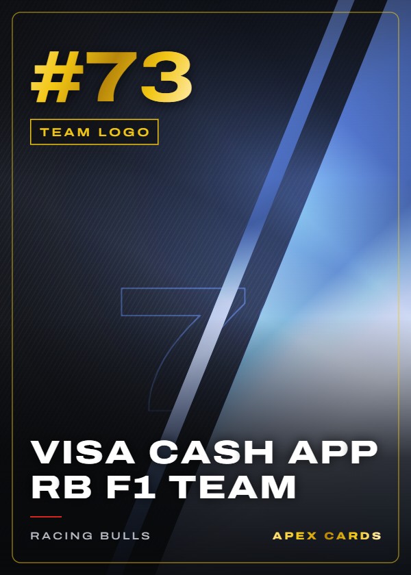#73 Visa Cash App RB F1 Team — Team Logo — F1 Turbo Attax 2024