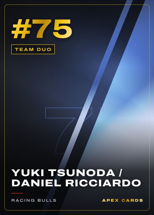 #75 Yuki Tsunoda / Daniel Ricciardo — Team Duo — F1 Turbo Attax 2024
