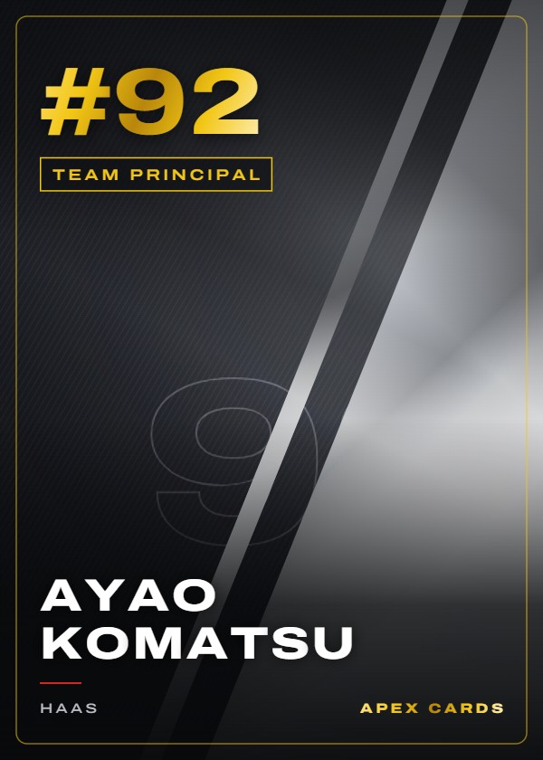 #92 Ayao Komatsu — Team Principal — F1 Turbo Attax 2024