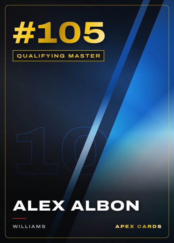 #105 Alex Albon — Qualifying Master — F1 Turbo Attax 2024