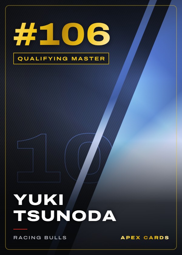 #106 Yuki Tsunoda — Qualifying Master — F1 Turbo Attax 2024