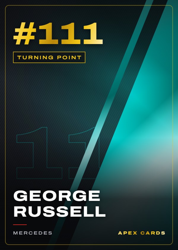 #111 George Russell — Turning Point — F1 Turbo Attax 2024