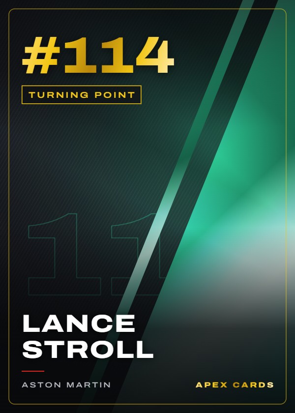 #114 Lance Stroll — Turning Point — F1 Turbo Attax 2024