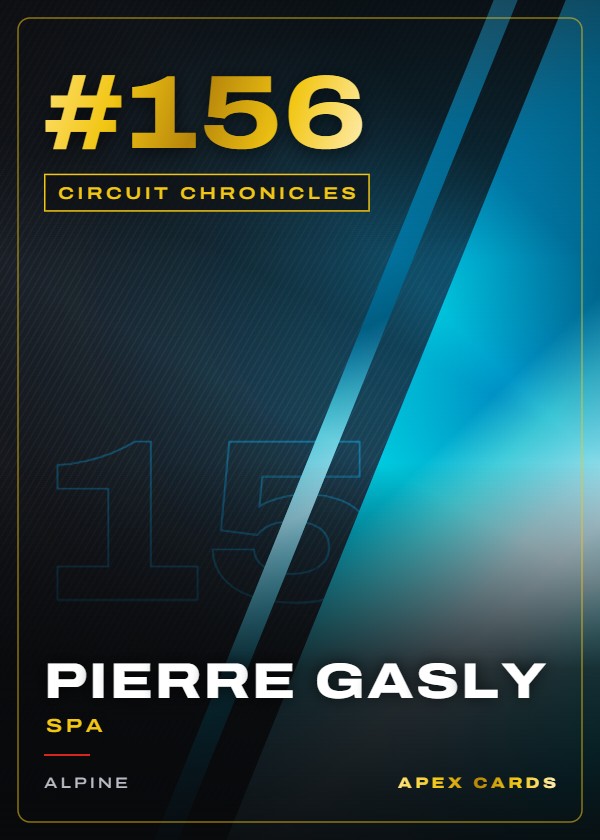 #156 Pierre Gasly (Spa) — Circuit Chronicles — F1 Turbo Attax 2024