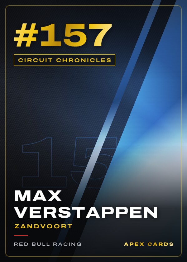 #157 Max Verstappen (Zandvoort) — Circuit Chronicles — F1 Turbo Attax 2024
