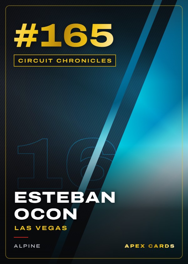 #165 Esteban Ocon (Las Vegas) — Circuit Chronicles — F1 Turbo Attax 2024