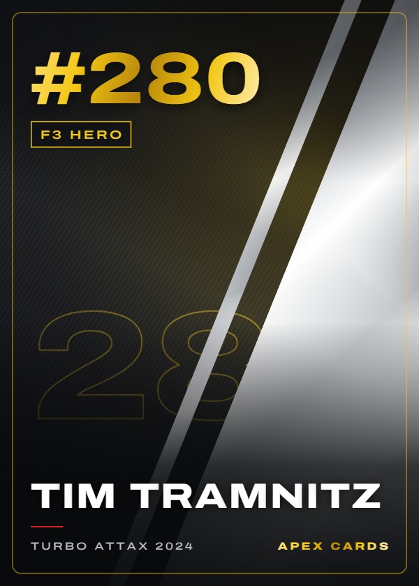 #280 Tim Tramnitz — F3 Hero — F1 Turbo Attax 2024