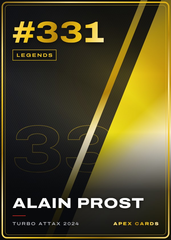 #331 Alain Prost — Legends — F1 Turbo Attax 2024