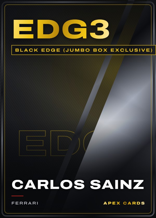 EDG3 Carlos Sainz — Black Edge (Jumbo Box Exclusive) — F1 Turbo Attax 2024