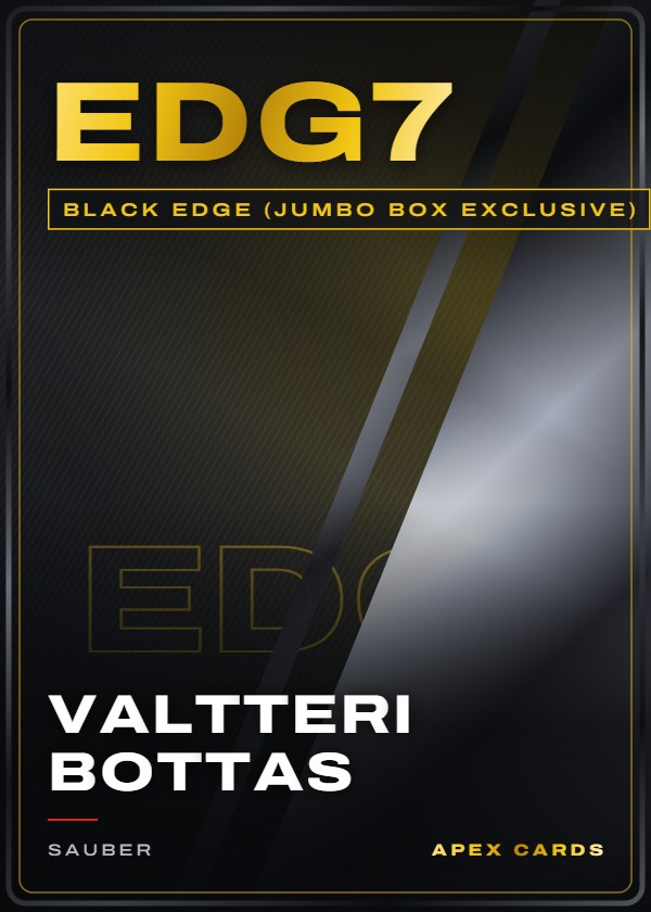 EDG7 Valtteri Bottas — Black Edge (Jumbo Box Exclusive) — F1 Turbo Attax 2024