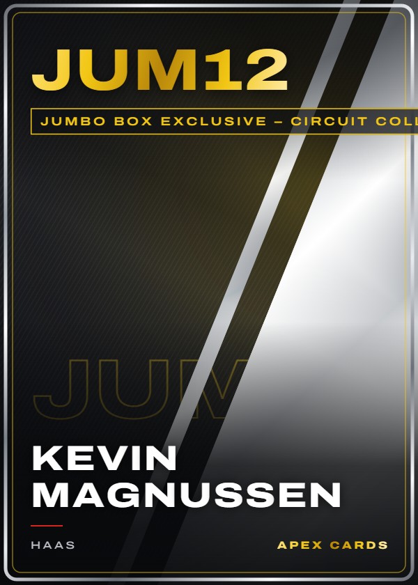 JUM12 Kevin Magnussen — Jumbo Box Exclusive – Circuit Collectors — F1 Turbo Attax 2024