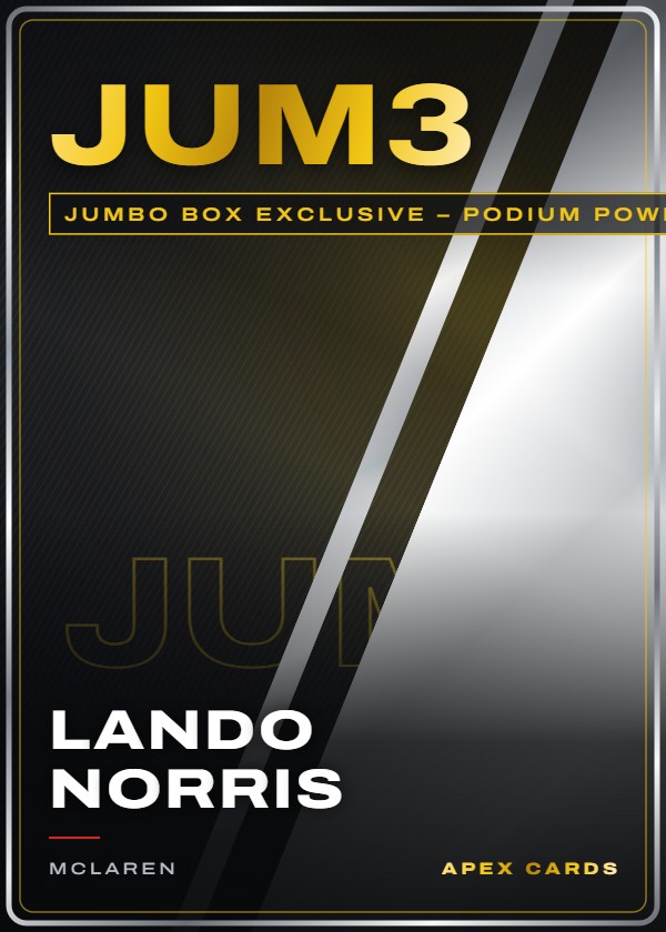JUM3 Lando Norris — Jumbo Box Exclusive – Podium Power — F1 Turbo Attax 2024