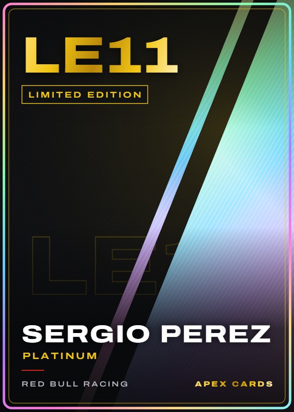 LE11 Sergio Perez (Platinum) — Limited Edition — F1 Turbo Attax 2024