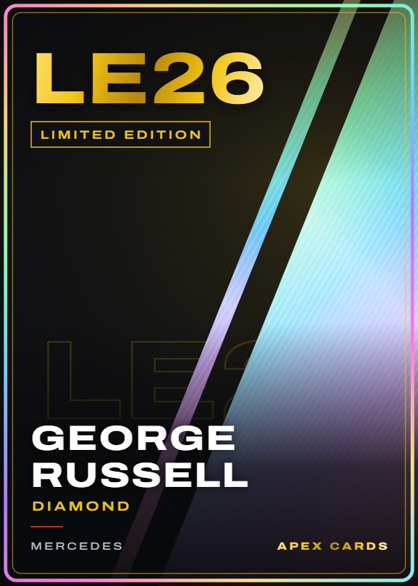 LE26 George Russell (Diamond) — Limited Edition — F1 Turbo Attax 2024
