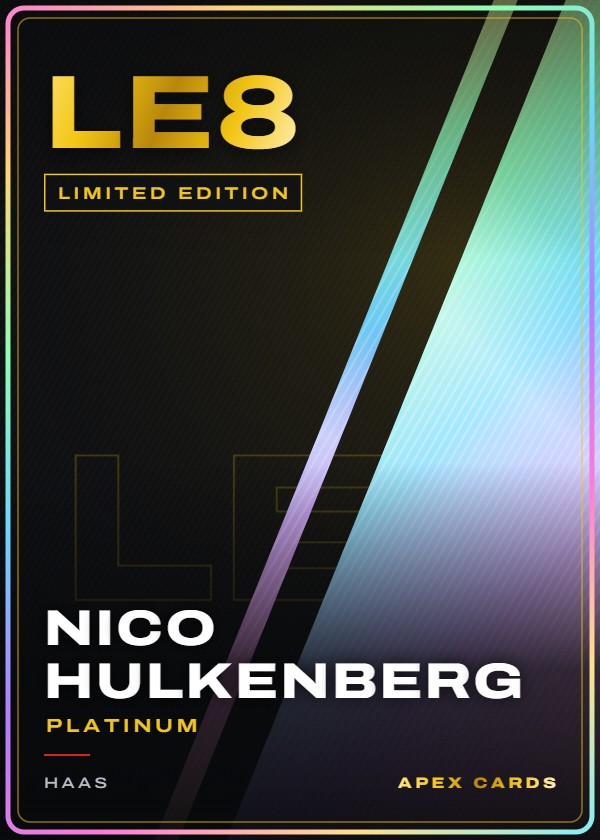 LE8 Nico Hulkenberg (Platinum) — Limited Edition — F1 Turbo Attax 2024