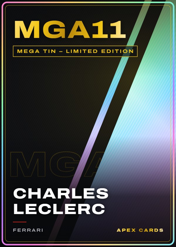 MGA11 Charles Leclerc — Mega Tin – Limited Edition — F1 Turbo Attax 2024