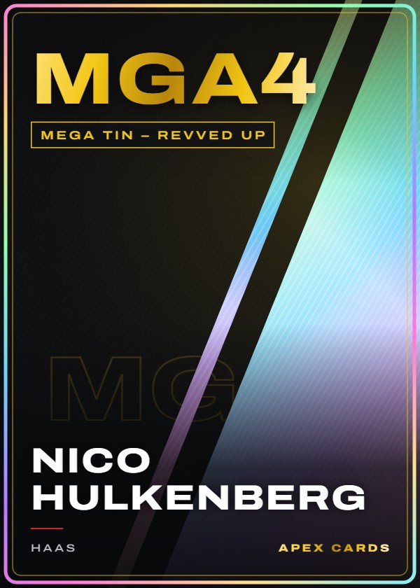 MGA4 Nico Hulkenberg — Mega Tin – Revved Up — F1 Turbo Attax 2024