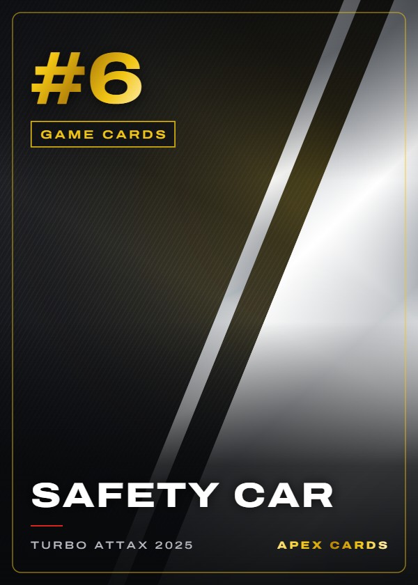 #6 Safety Car — Game Cards — F1 Turbo Attax 2025