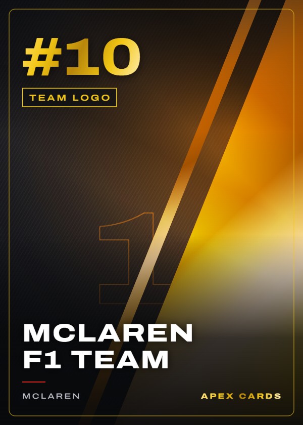#10 McLaren F1 Team — Team Logo — F1 Turbo Attax 2025