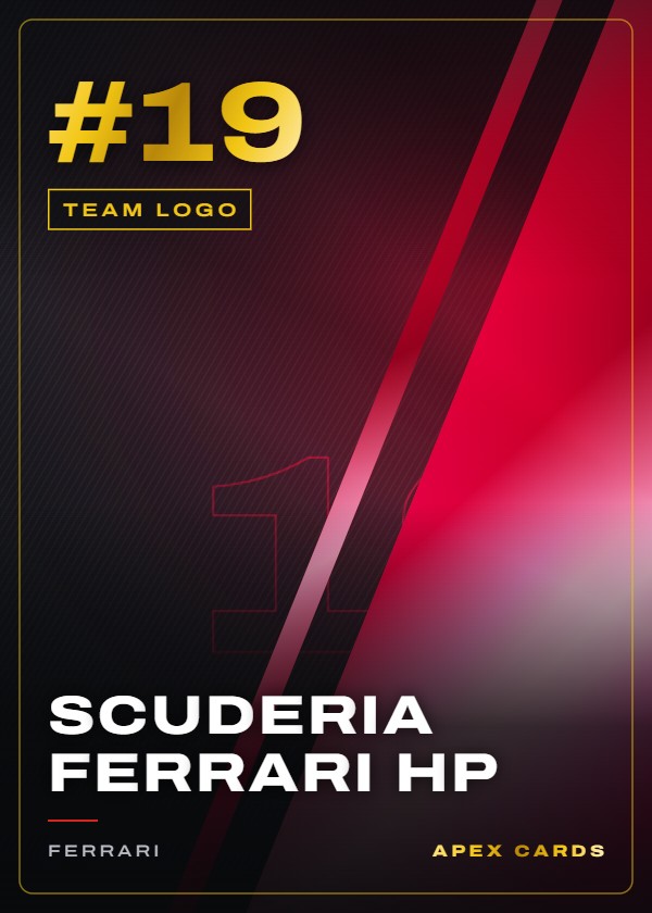 #19 Scuderia Ferrari HP — Team Logo — F1 Turbo Attax 2025