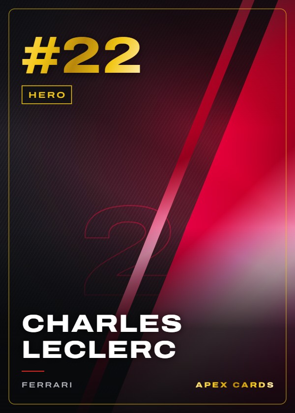 #22 Charles Leclerc — Hero — F1 Turbo Attax 2025