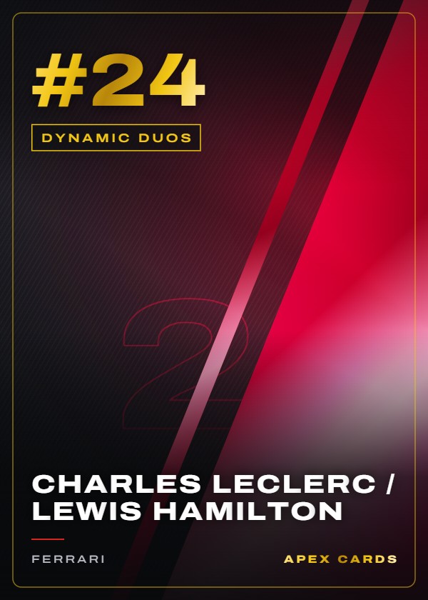 #24 Charles Leclerc / Lewis Hamilton — Dynamic Duos — F1 Turbo Attax 2025