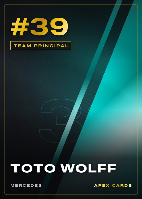 #39 Toto Wolff — Team Principal — F1 Turbo Attax 2025