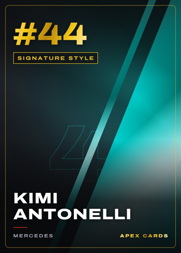 #44 Kimi Antonelli — Signature Style — F1 Turbo Attax 2025