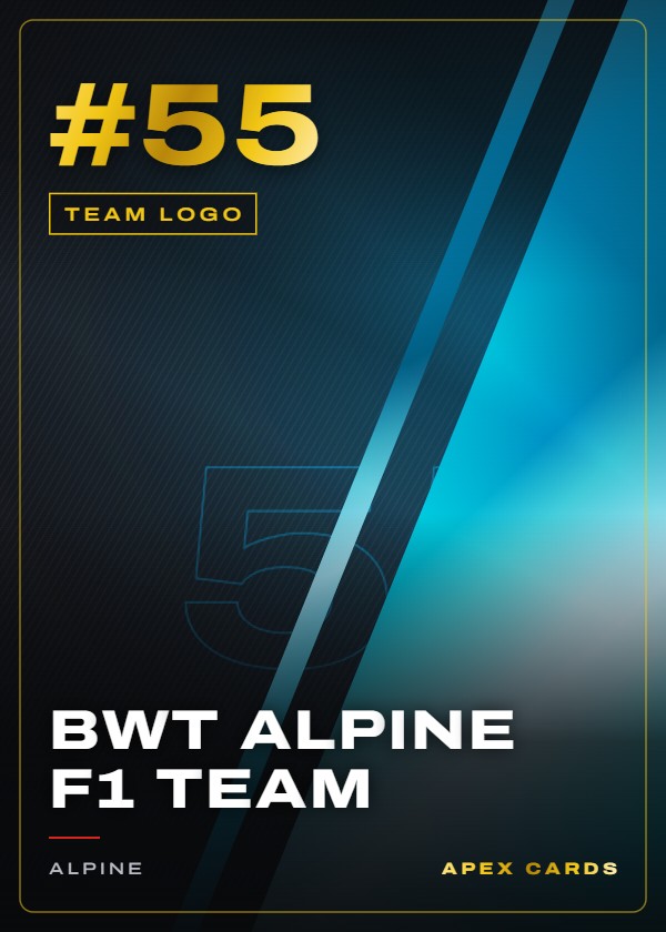#55 BWT Alpine F1 Team — Team Logo — F1 Turbo Attax 2025