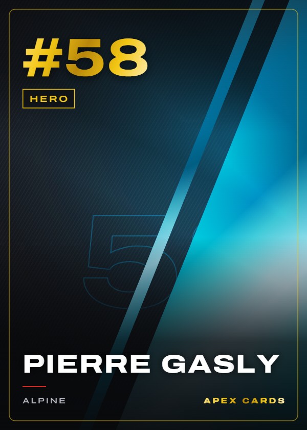 #58 Pierre Gasly — Hero — F1 Turbo Attax 2025