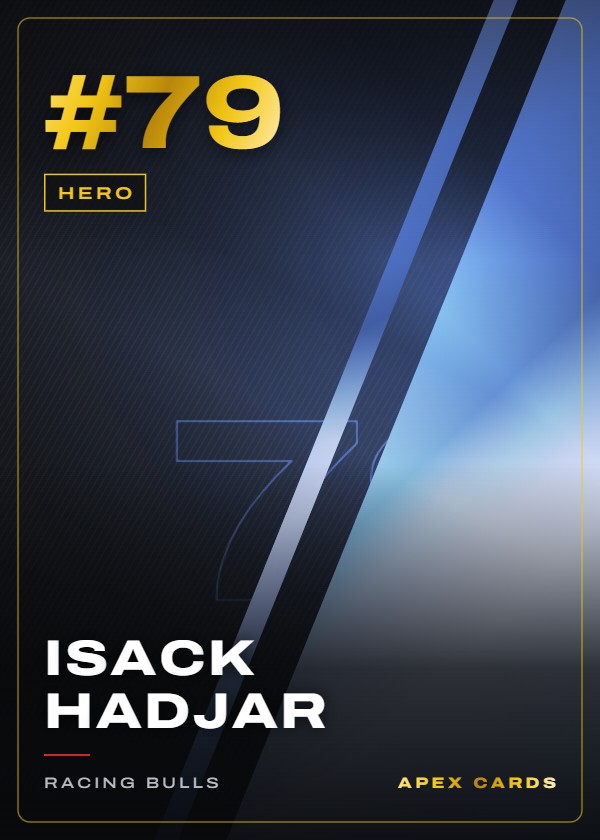 #79 Isack Hadjar — Hero — F1 Turbo Attax 2025