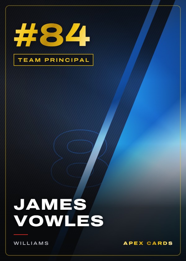 #84 James Vowles — Team Principal — F1 Turbo Attax 2025