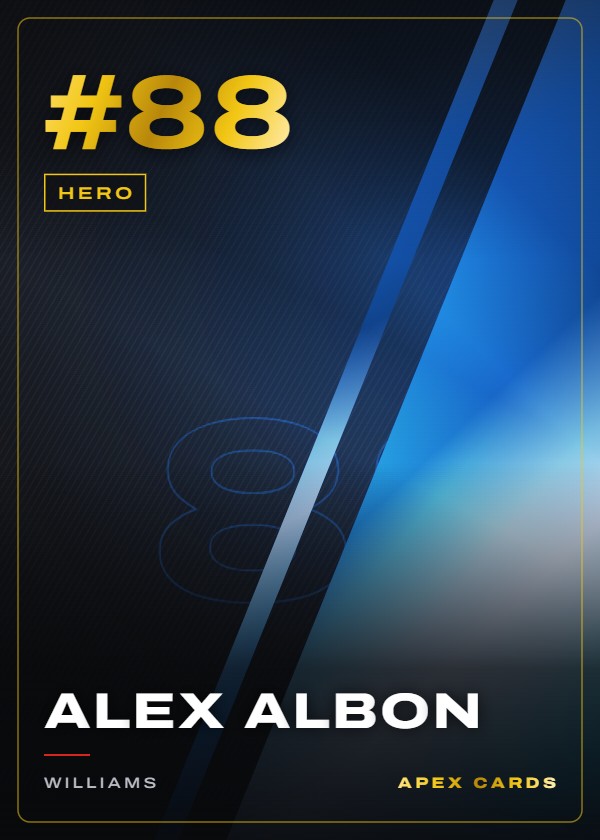 #88 Alex Albon — Hero — F1 Turbo Attax 2025