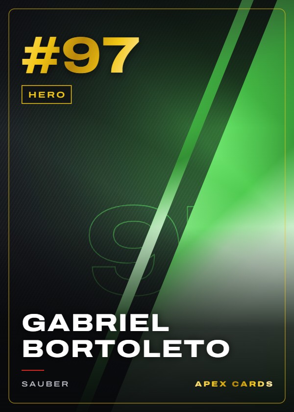 #97 Gabriel Bortoleto — Hero — F1 Turbo Attax 2025